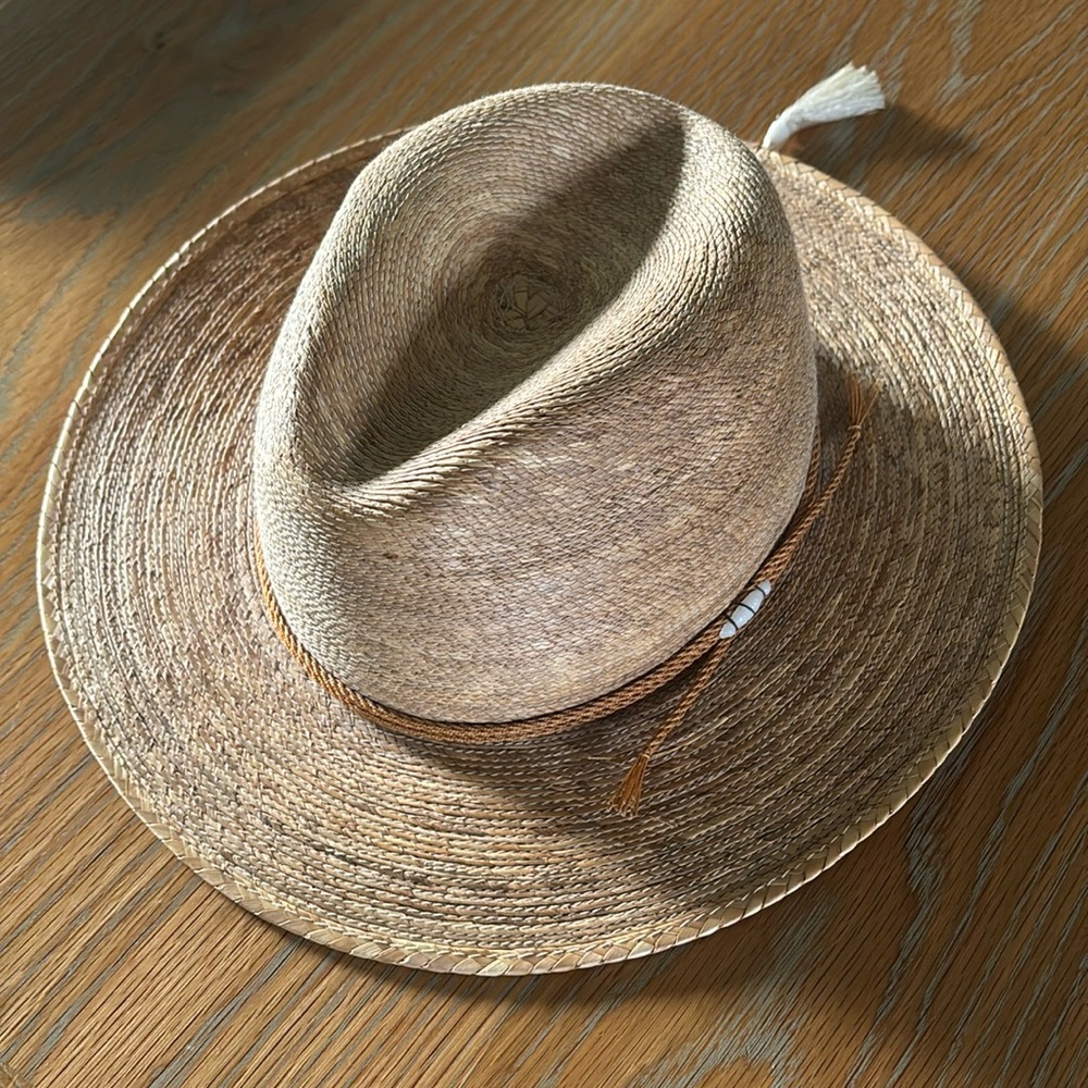 Legitimo Sahuayo Straw Hat Size 57 (7 1/8) Beige Western Mexican